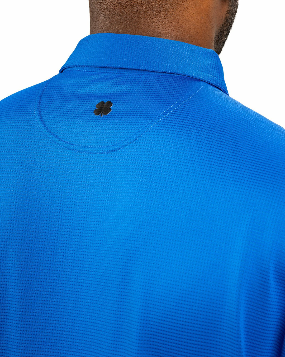 Men’s Recycled Blue Polo with Stretch for Golf and Office Wear