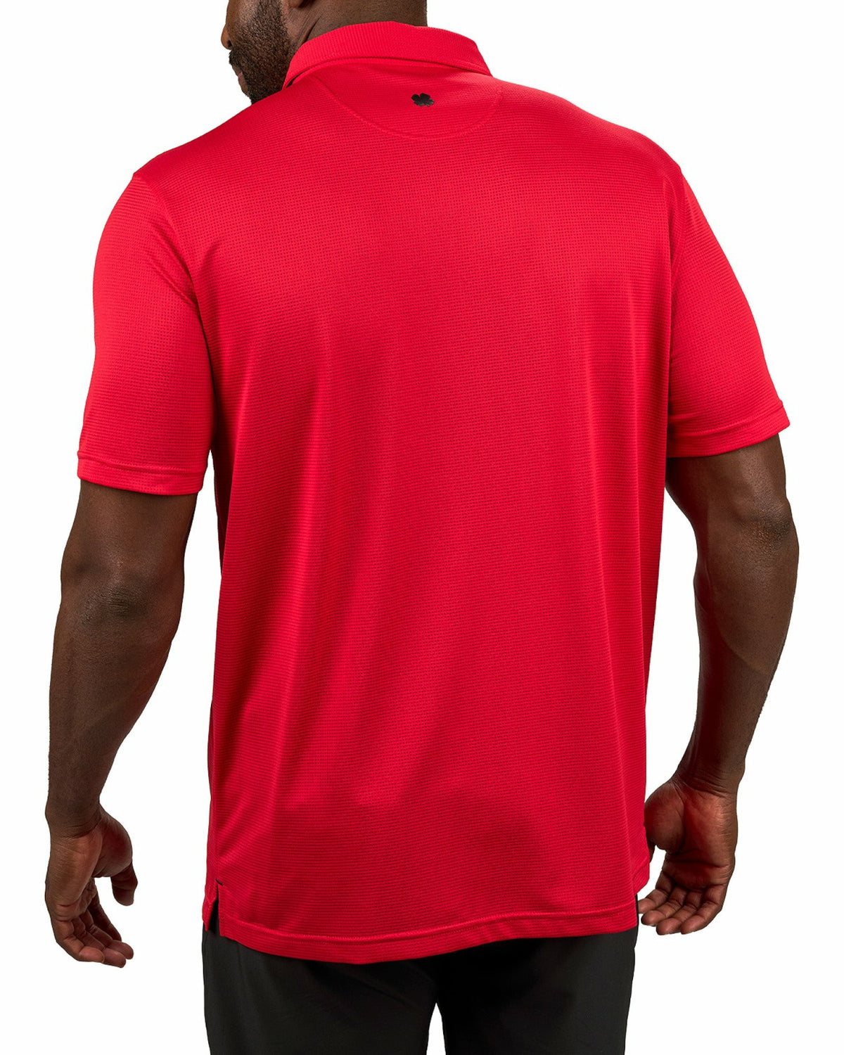Men's Sustainable Red Polo for Golf & Business
