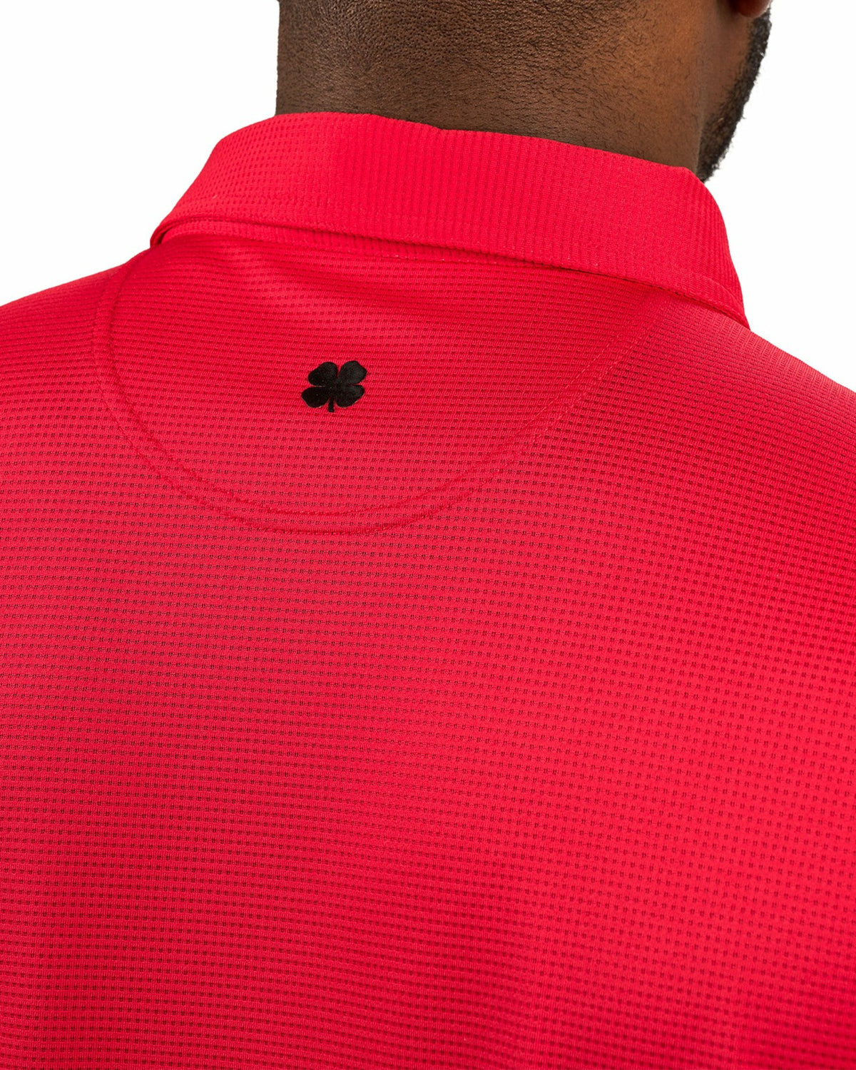 Men's Sustainable Red Polo for Golf & Business