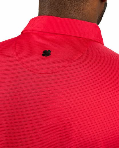 Men's Sustainable Red Polo for Golf & Business