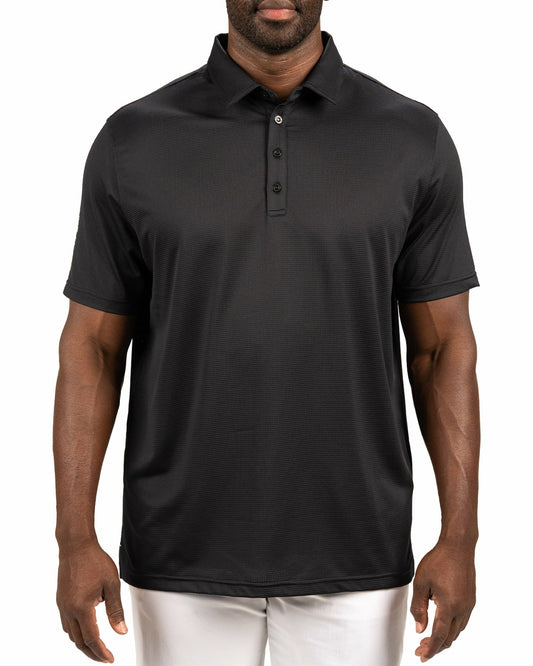 Men's Sustainable Black Polo for Golf & Business