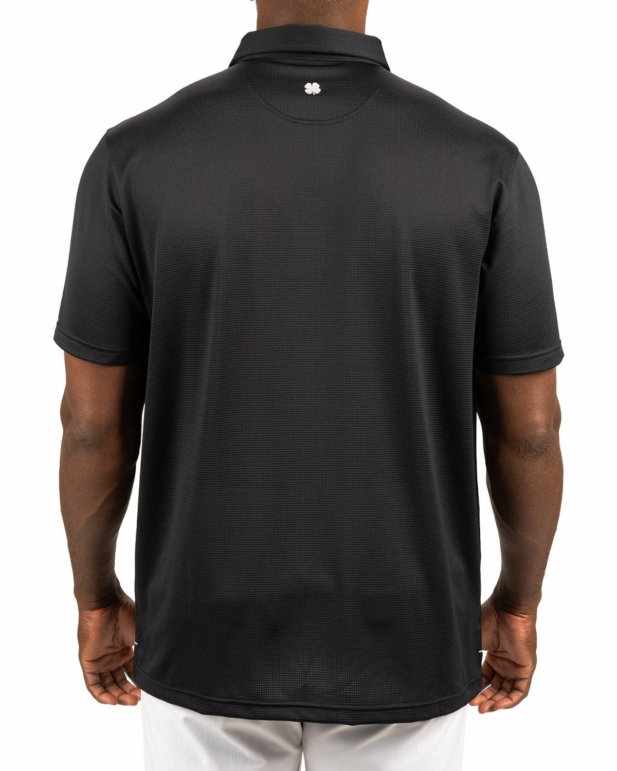 Men's Sustainable Black Polo for Golf & Business