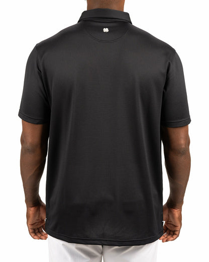 Men's Sustainable Black Polo for Golf & Business