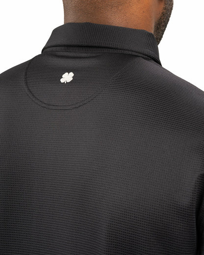 Men's Sustainable Black Polo for Golf & Business