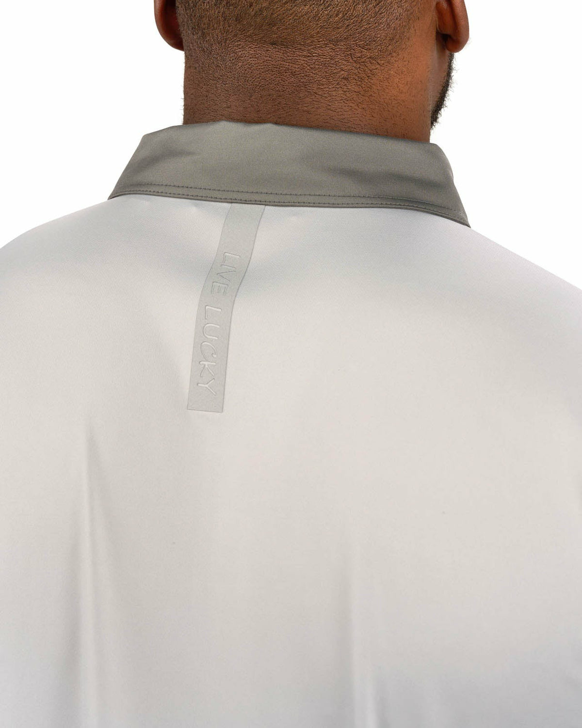 Men's Charcoal and Light Grey Contrasting Golf or Business Polo