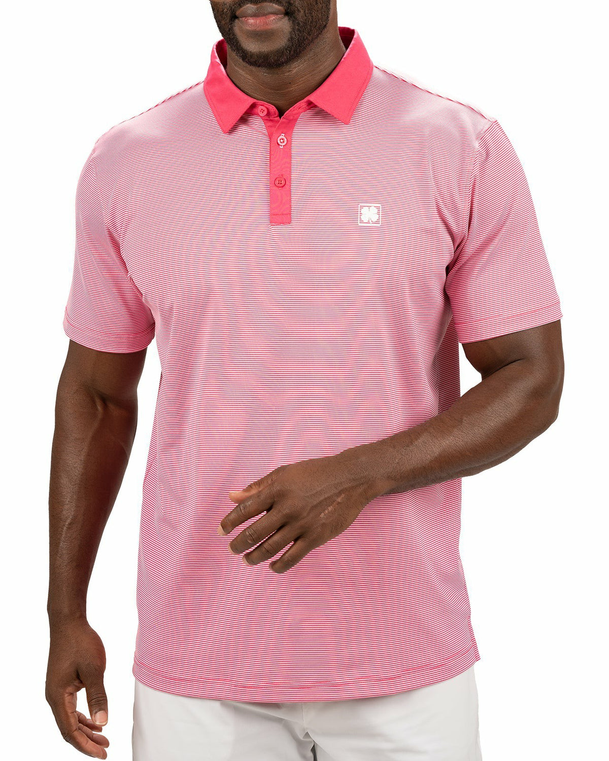 Pink Raspbe Pin Stripe Golf or Business Polo