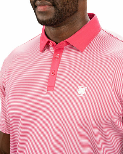 Pink Raspbe Pin Stripe Golf or Business Polo