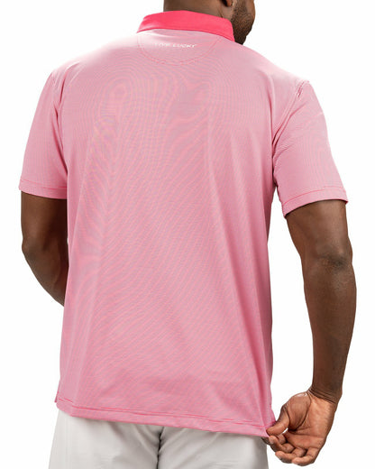 Pink Raspbe Pin Stripe Golf or Business Polo