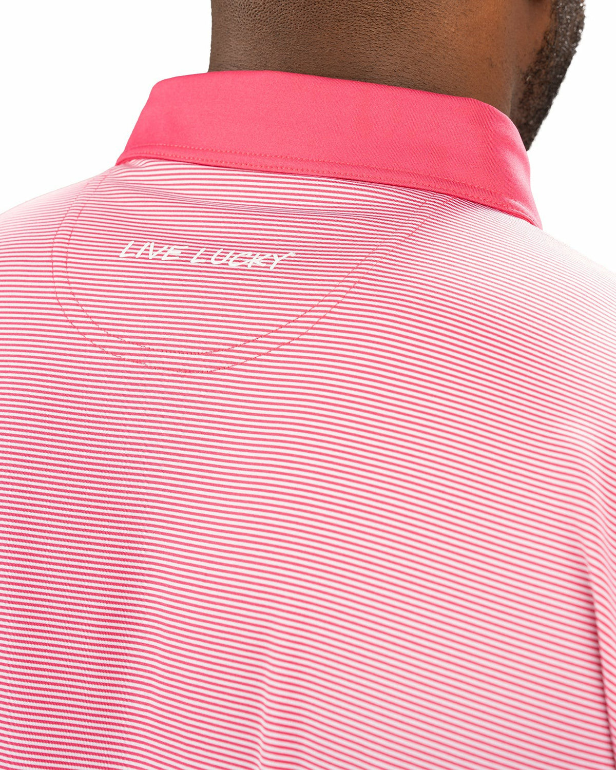 Pink Raspbe Pin Stripe Golf or Business Polo