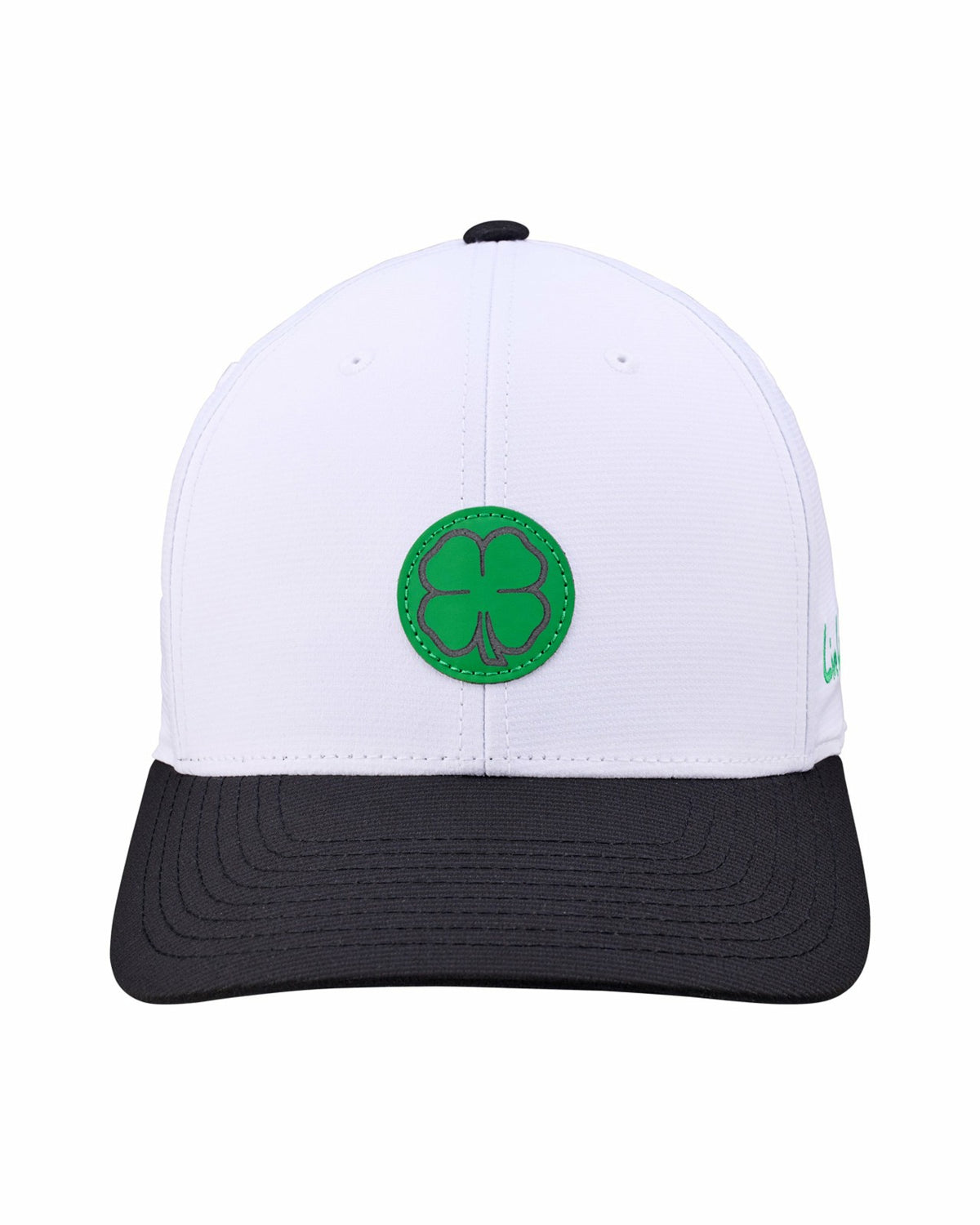 White and Green Stylish Golf Hat for Athletic Lifestyle