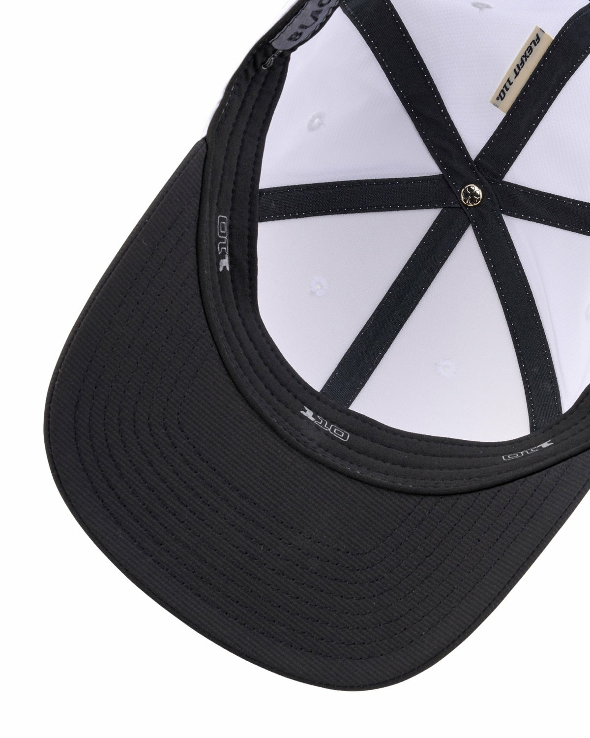 White and Green Stylish Golf Hat for Athletic Lifestyle