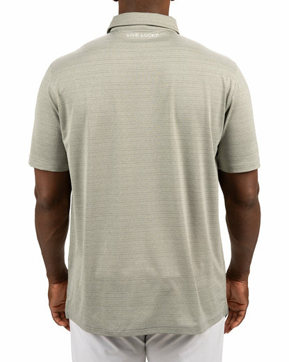 Sage Green Jacquard Textured Polo for Golf or Business