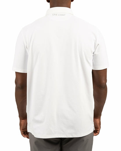 Solid White Soft Polo for Golf or Business