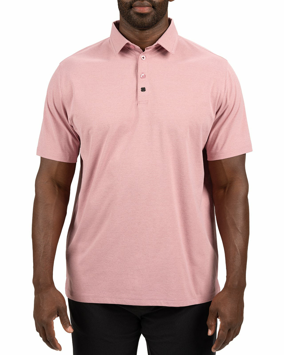 Solid Pink Soft Polo for Golf or Business