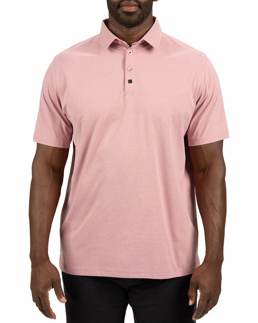 Solid Pink Soft Polo for Golf or Business