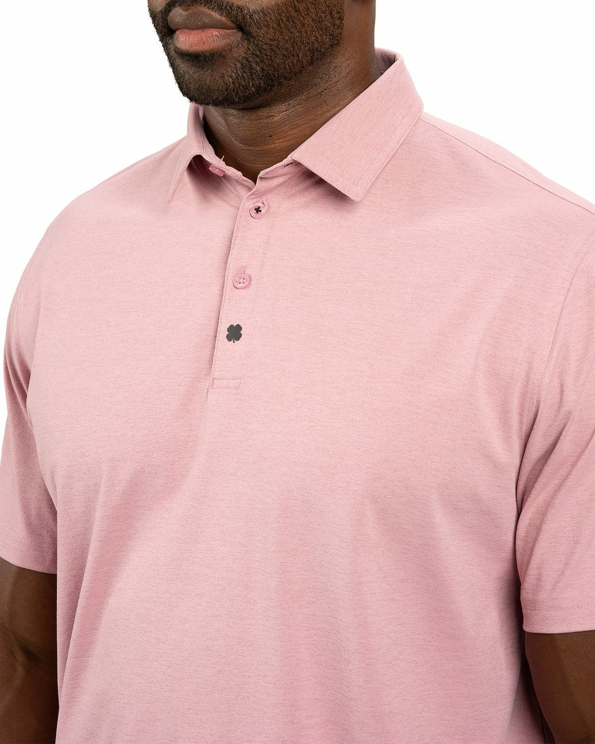 Solid Pink Soft Polo for Golf or Business