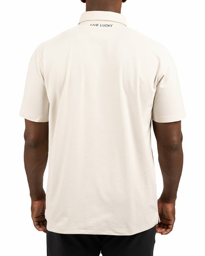 Solid Cream Soft Polo for Golf or Business