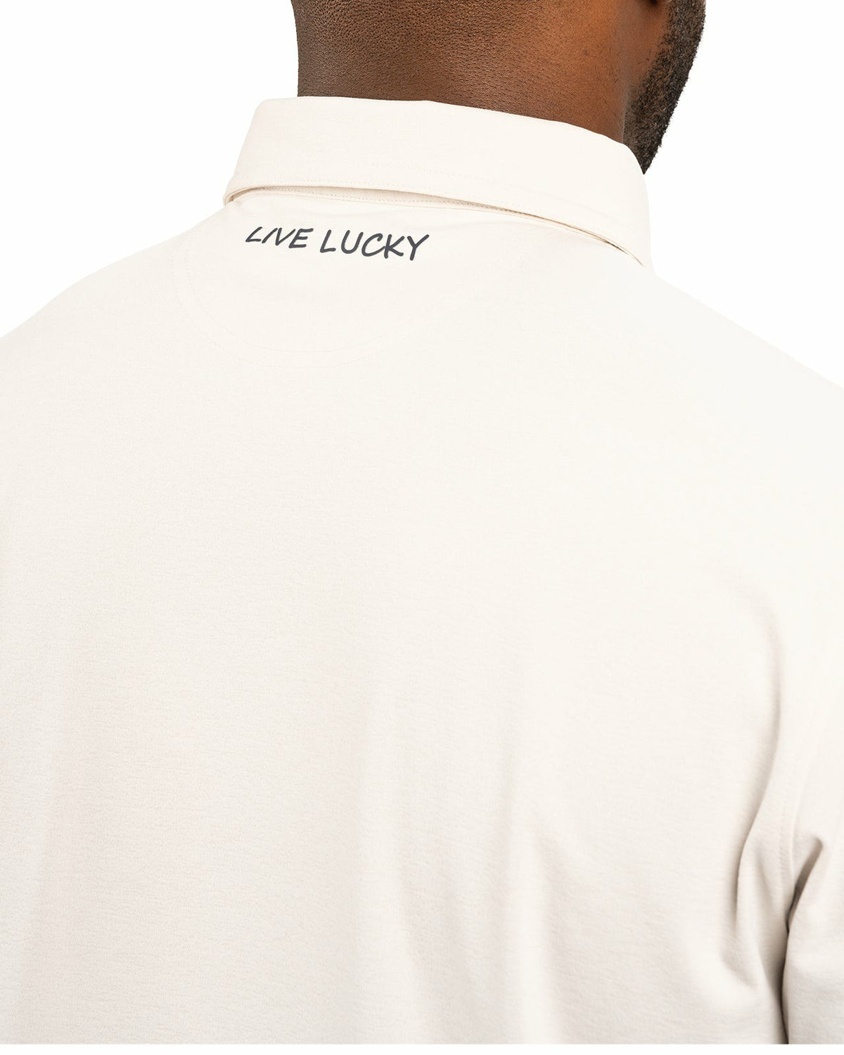 Solid Cream Soft Polo for Golf or Business