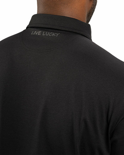 Solid Black Soft Polo for Golf or Business
