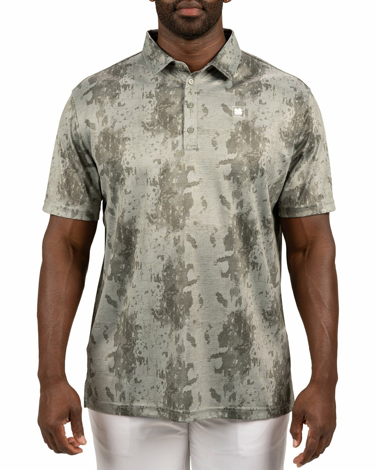 Stylish Tone-on-Tone Sage Green Polo, Perfect for On the Course or On the Town