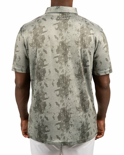 Stylish Tone-on-Tone Sage Green Polo, Perfect for On the Course or On the Town