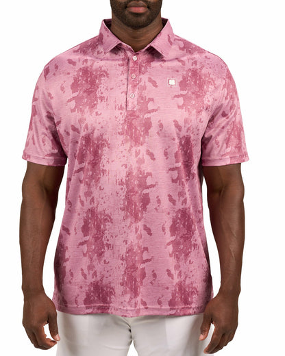 Stylish Tone-on-Tone Pink Polo, Perfect for On the Course or On the Town