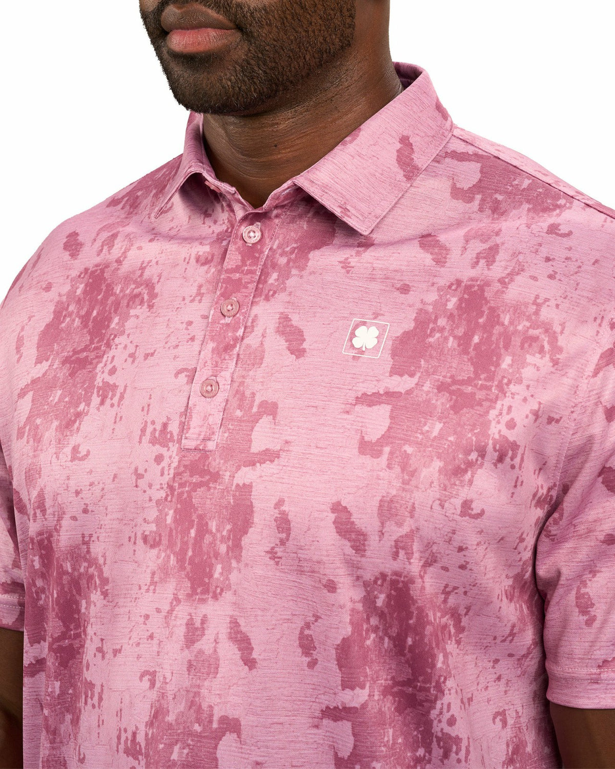 Stylish Tone-on-Tone Pink Polo, Perfect for On the Course or On the Town