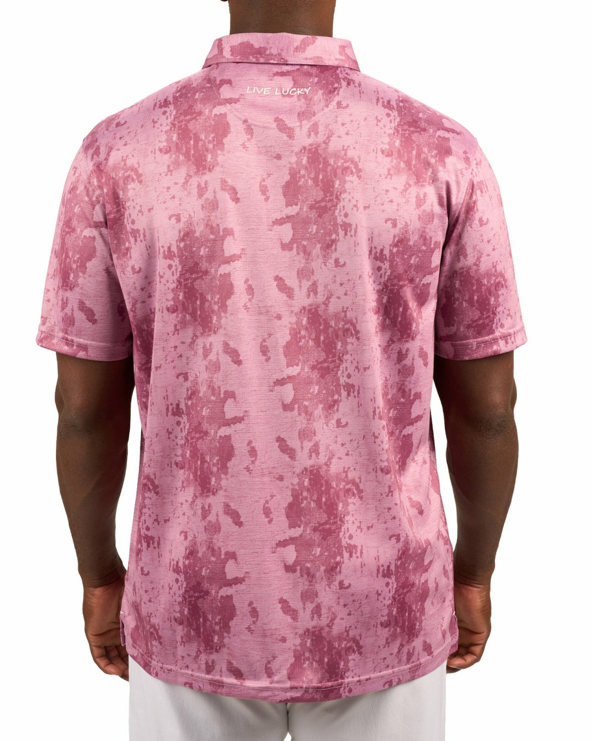Stylish Tone-on-Tone Pink Polo, Perfect for On the Course or On the Town