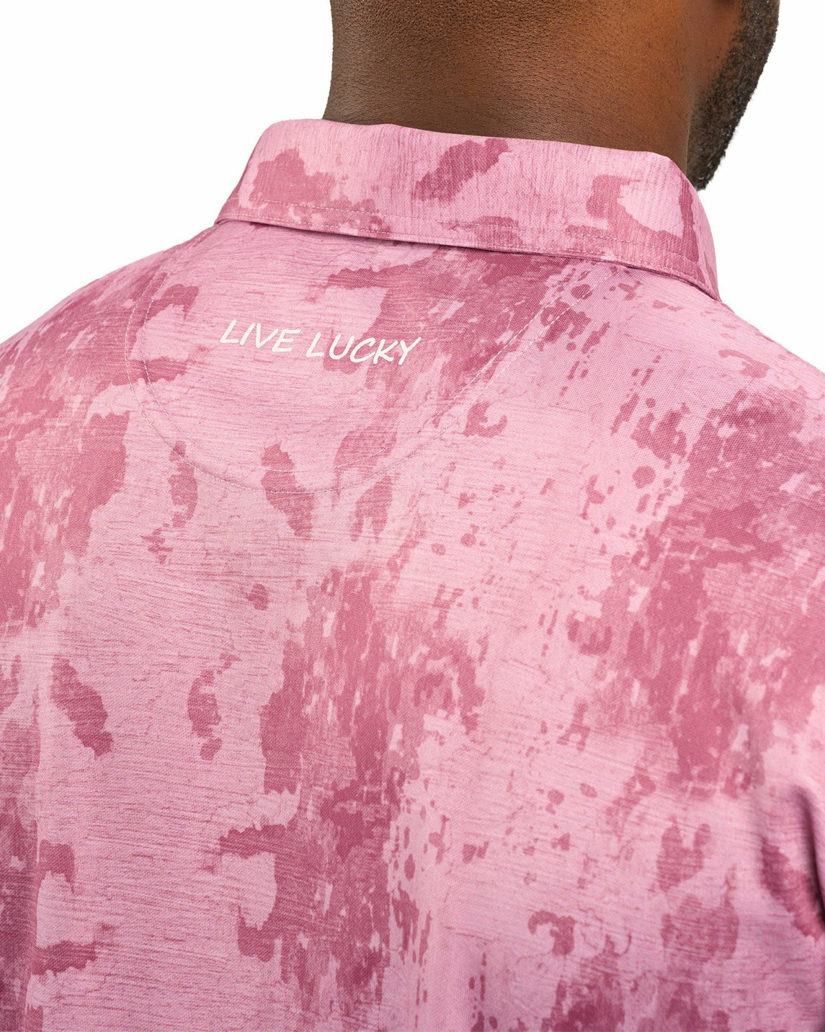 Stylish Tone-on-Tone Pink Polo, Perfect for On the Course or On the Town