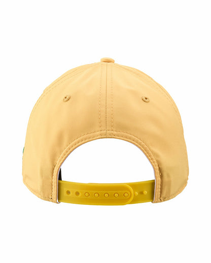Yellow Professional Golf Hat with Clover Logo
