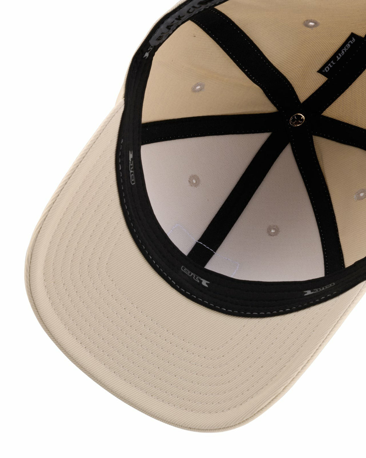 Unisex Adjustable Cream Snapback Hat with Embroidered Clover Logo