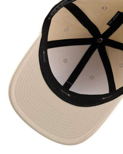 Unisex Adjustable Cream Snapback Hat with Embroidered Clover Logo