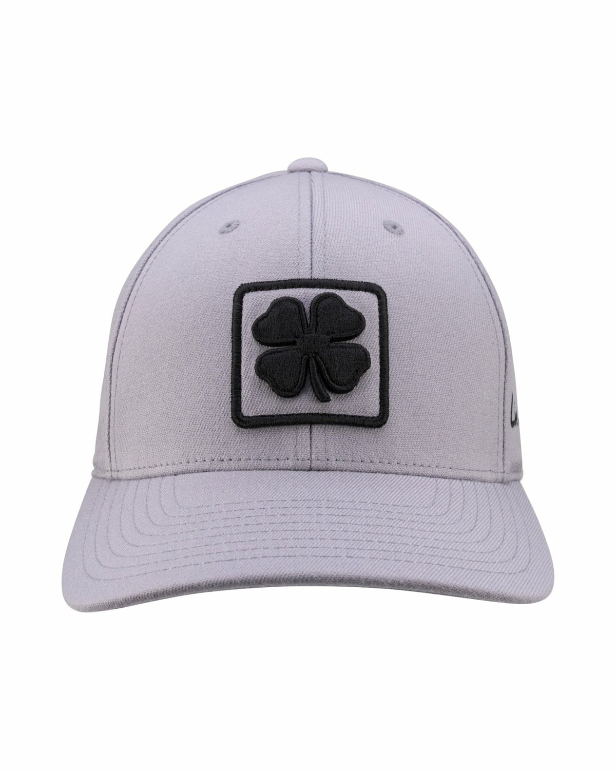 Unisex Adjustable Grey Snapback Hat with Embroidered Clover Logo
