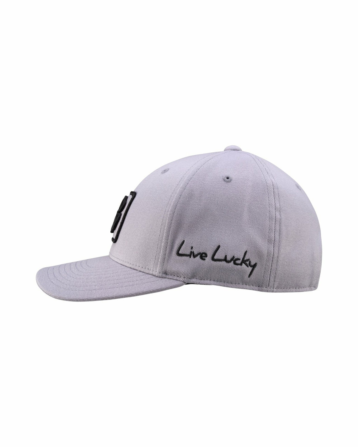 Unisex Adjustable Grey Snapback Hat with Embroidered Clover Logo