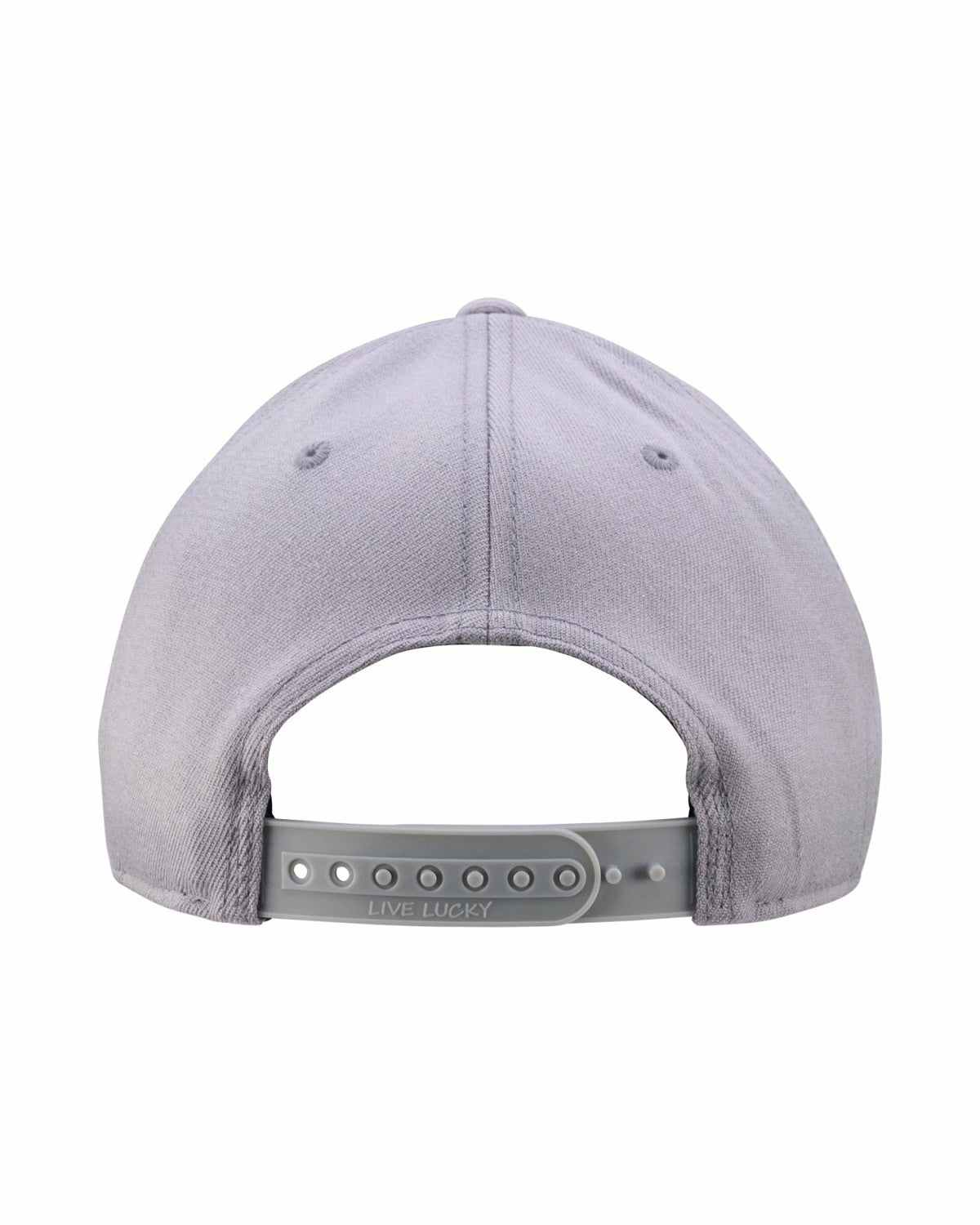Unisex Adjustable Grey Snapback Hat with Embroidered Clover Logo
