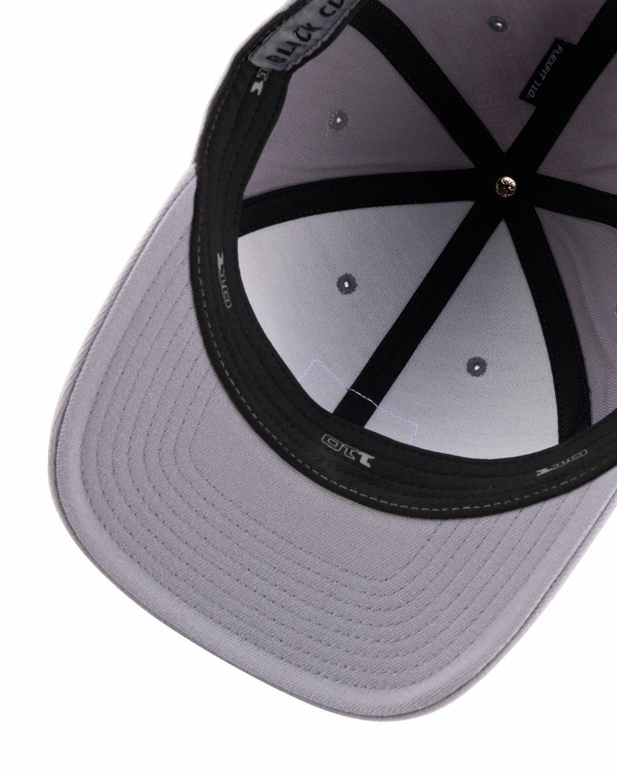 Unisex Adjustable Grey Snapback Hat with Embroidered Clover Logo