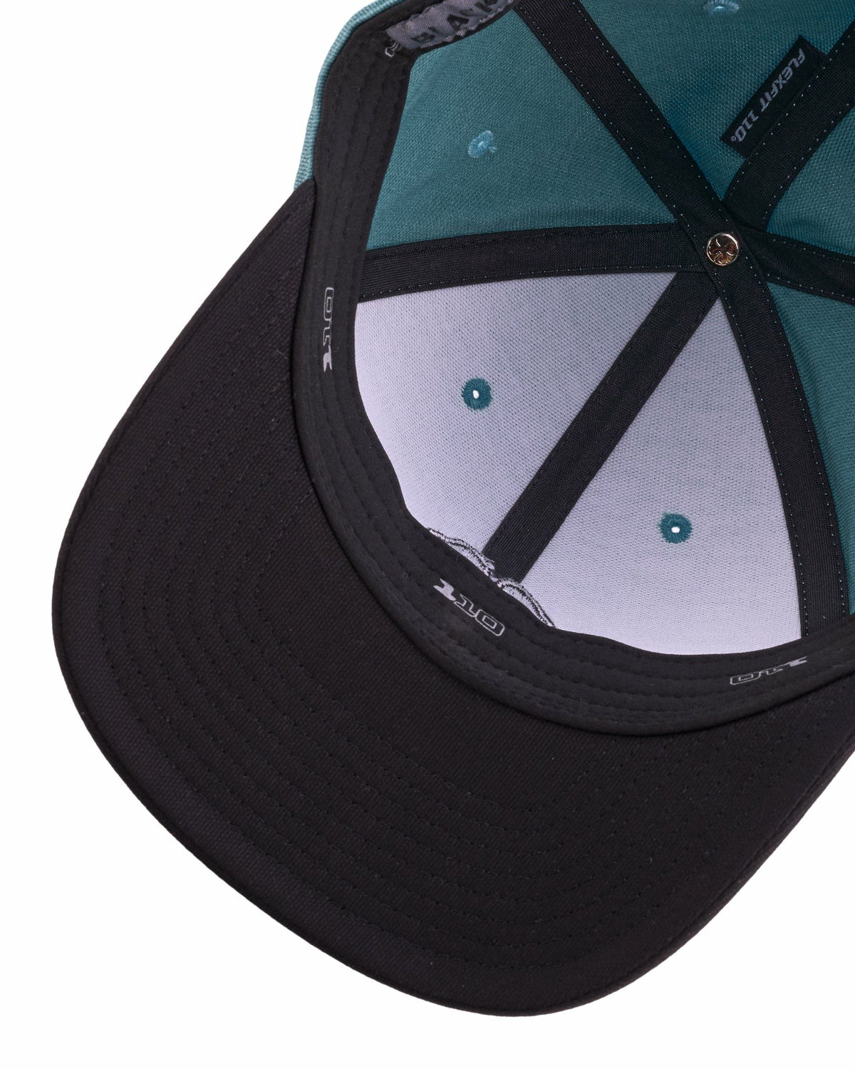 Unisex Adjustable Teal and Black Hat for Golf and Lifestyle