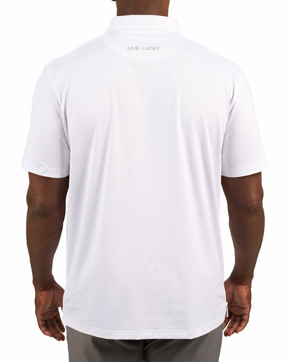 Men's Versatile White Solid UV Resistant Polo