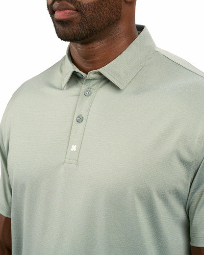 Men's Versatile Green Solid UV Resistant Polo