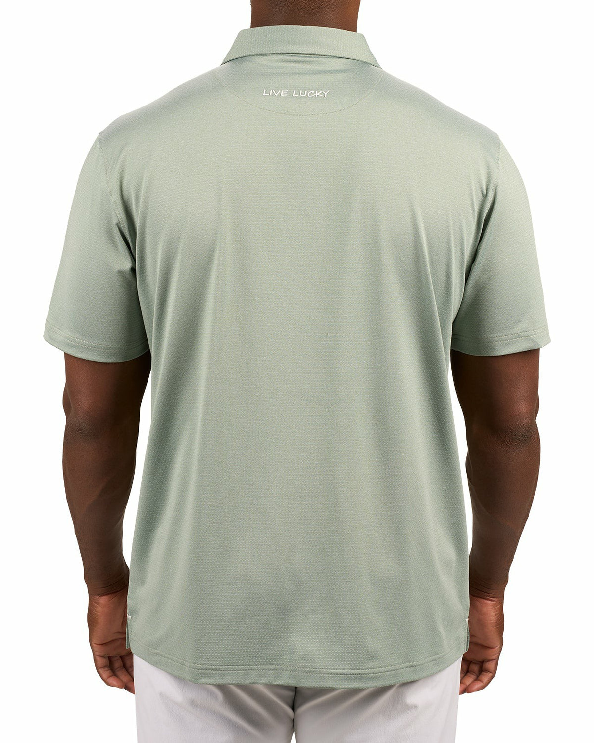 Men's Versatile Green Solid UV Resistant Polo