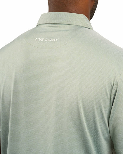 Men's Versatile Green Solid UV Resistant Polo