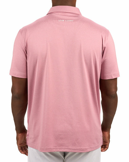 Men's Versatile Pink Solid UV Resistant Polo