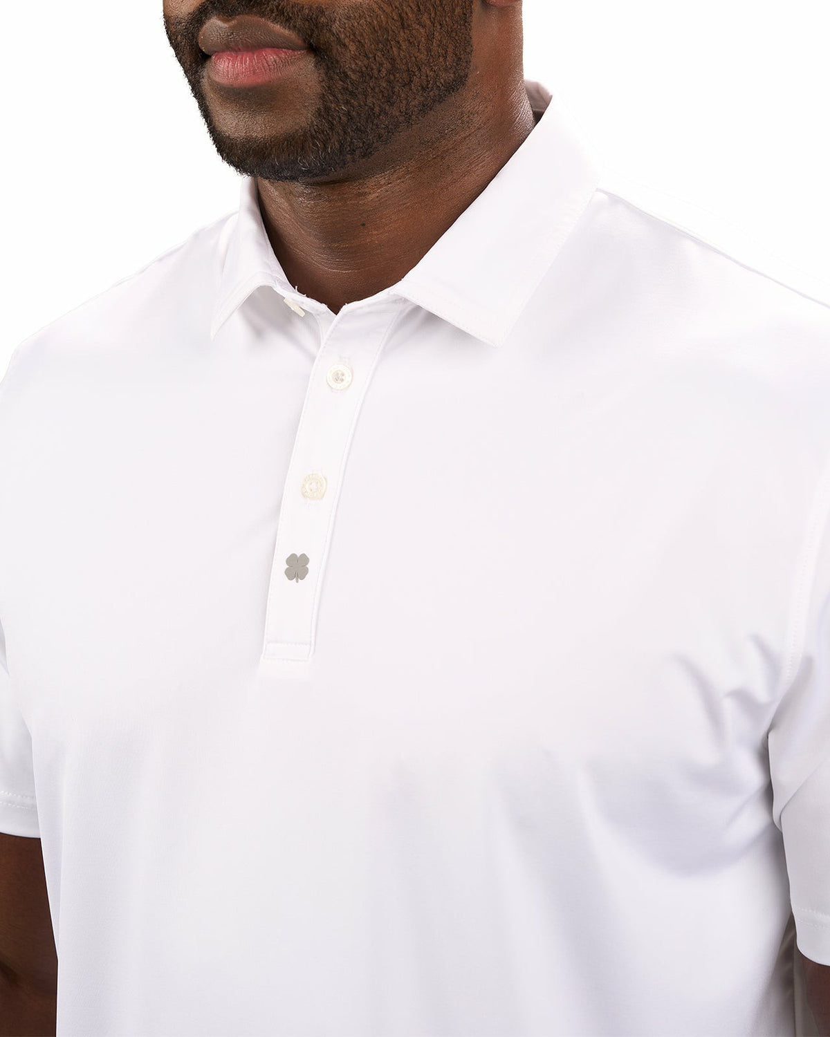 Men's Versatile White Soft Stretch Polo