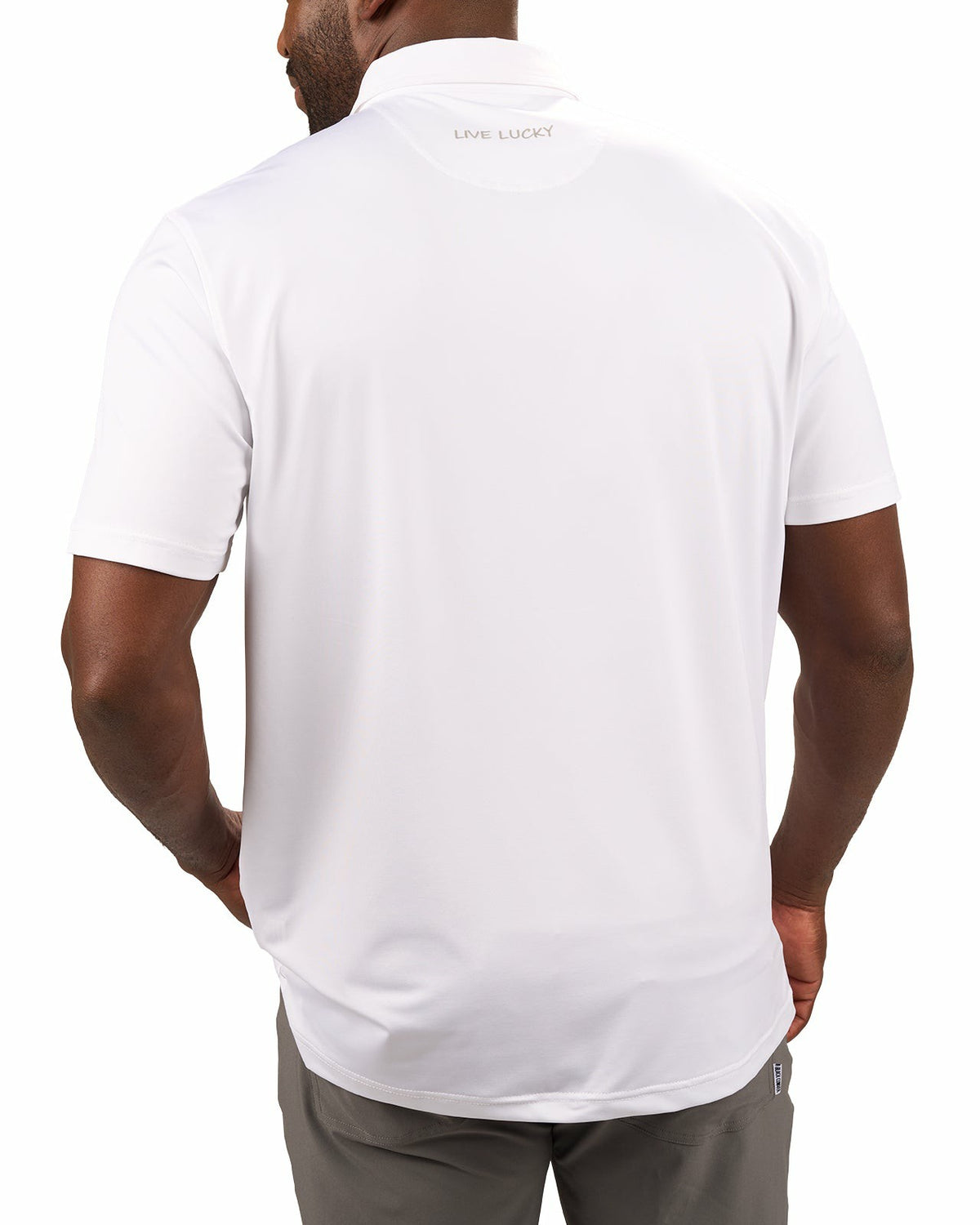 Men's Versatile White Soft Stretch Polo