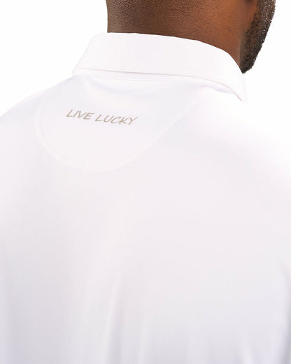 Men's Versatile White Soft Stretch Polo