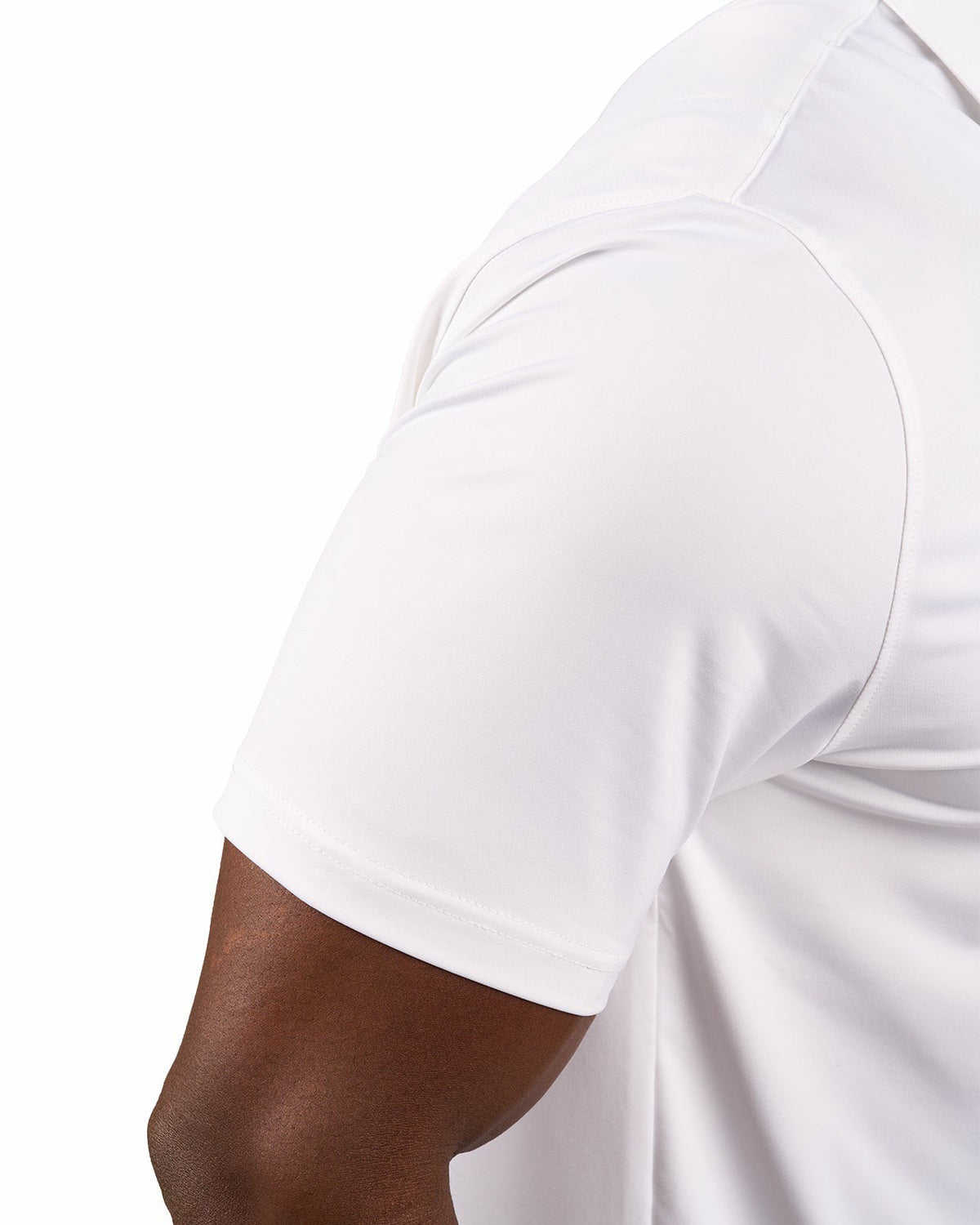 Men's Versatile White Soft Stretch Polo
