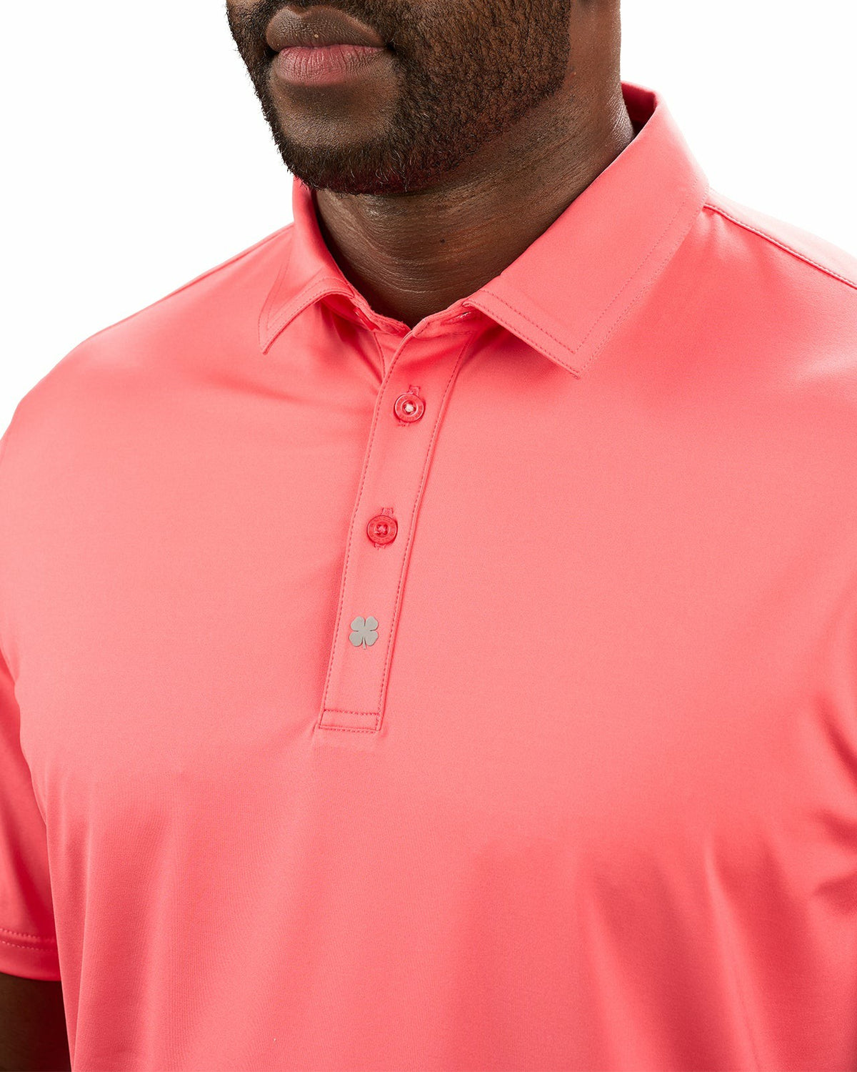 Men's Versatile Sunset Orange Soft Stretch Polo
