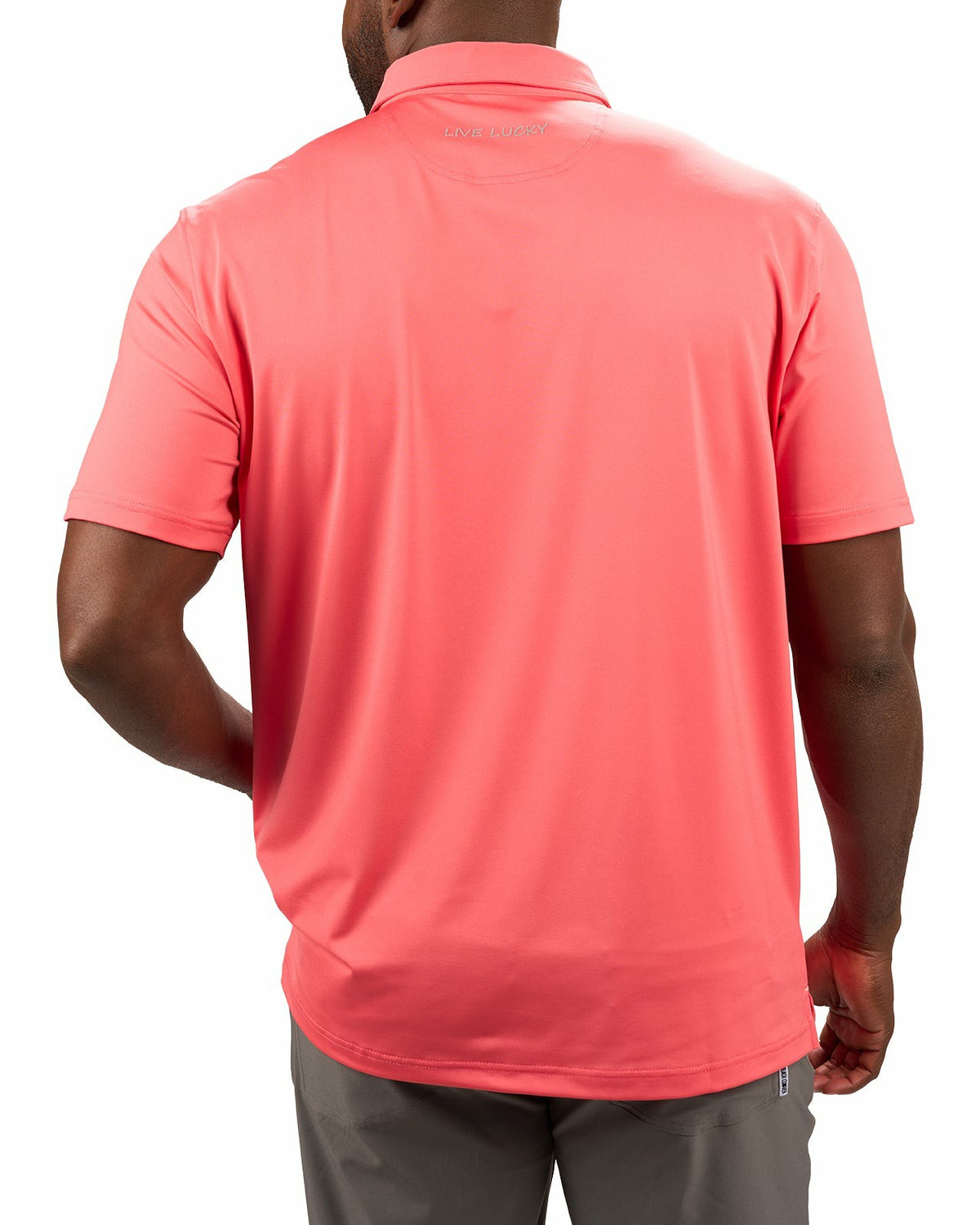 Men's Versatile Sunset Orange Soft Stretch Polo