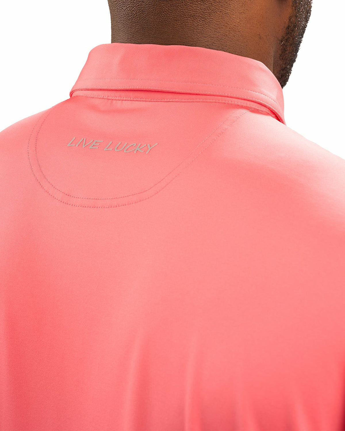 Men's Versatile Sunset Orange Soft Stretch Polo