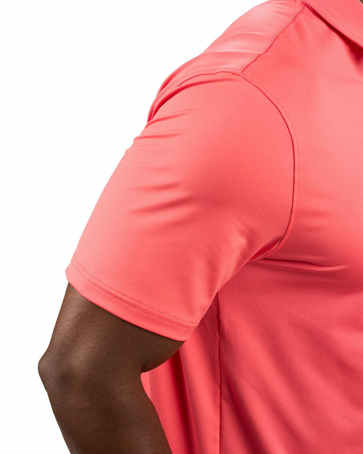 Men's Versatile Sunset Orange Soft Stretch Polo